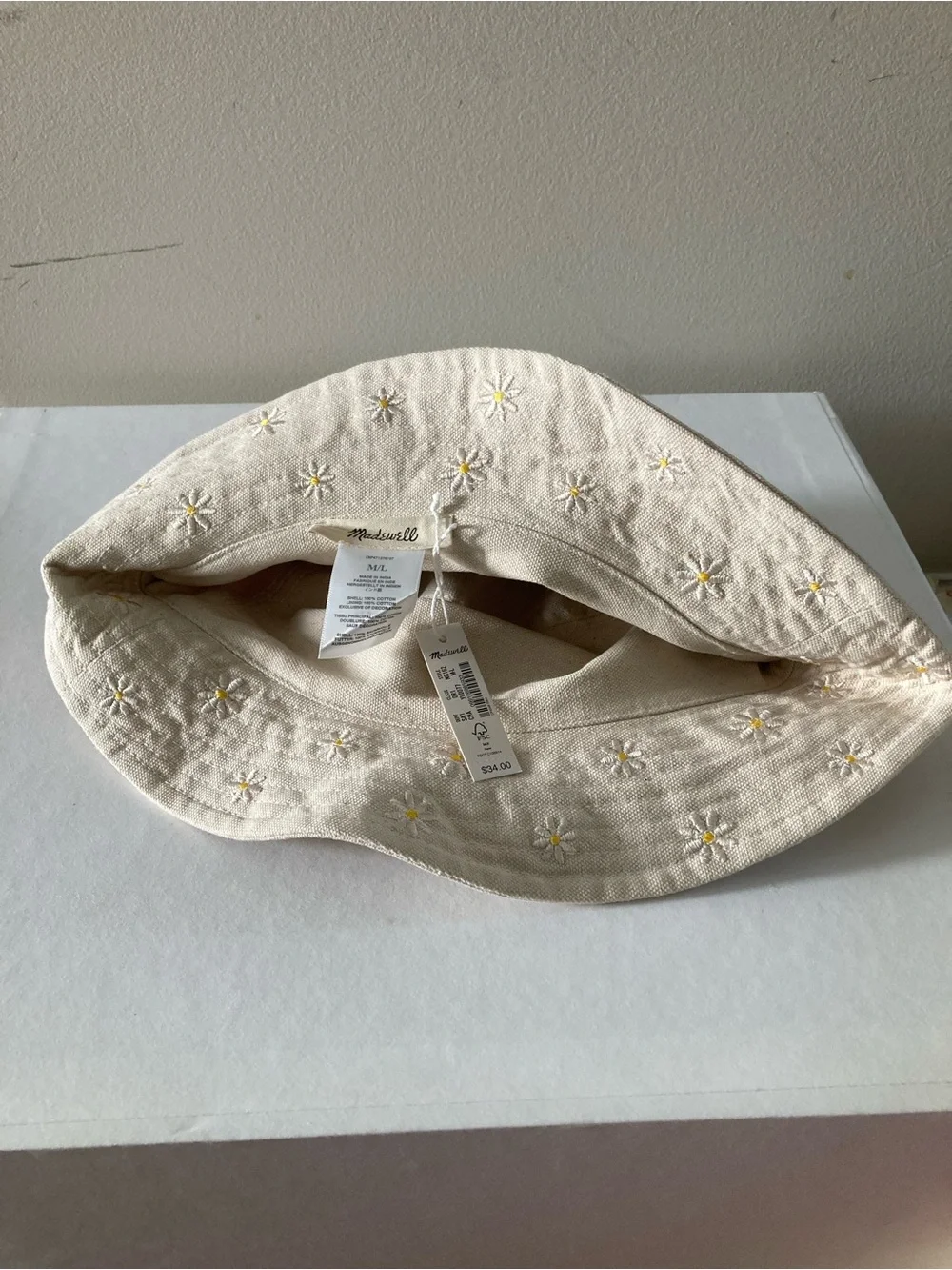 Madewell embroidered bucket hat